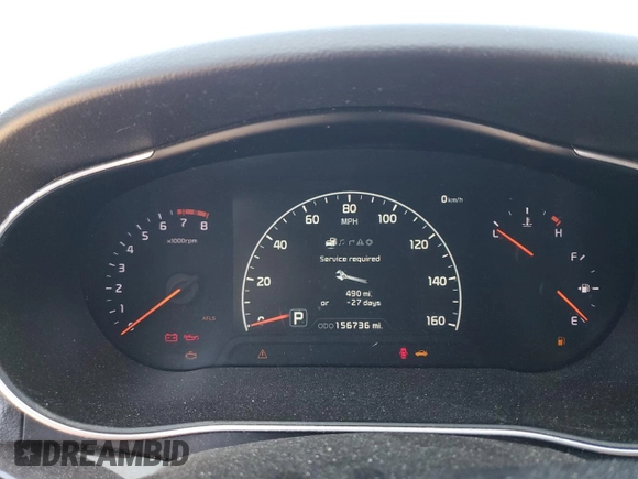 2014 Kia Cadenza Premium with VIN KNALN4D75E5128822, listed as a Copart auction lot 75172014 with 156,736 mi miles and Salvage Title. Bid and sale history available at carsss.com. Image 9.