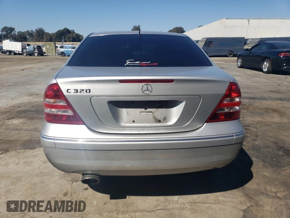2005 Mercedes-Benz C 320 with VIN WDBRF64J45F601667, listed as a Copart auction lot 74143814 with 169,794 mi miles and Salvage Title. Bid and sale history available at DreamBid. Image 6.