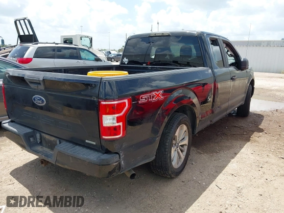 2018 Ford F-150 XL with VIN 1FTEX1CP3JKC39709, listed as a IAAI auction lot 42507999 with 163,478 mi miles and . Bid and sale history available at DreamBid. Image 4.