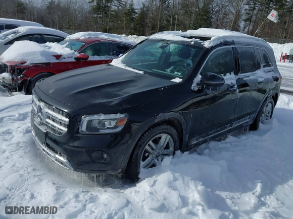 2020 Mercedes-Benz GLB with VIN WDC4M4HB9LW003204, listed as a IAAI auction lot 41522574 with 54,281 mi miles. Bid and sale history available at carsss.com. Image 17.