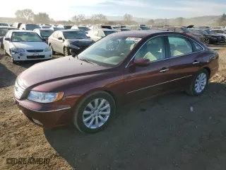 2009 Hyundai Azera GLS with VIN KMHFC46D29A349764, listed as a Copart auction lot 84111984 with 144,479 mi miles and Salvage Title. Bid and sale history available at carsss.com. Image 1.