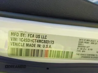 2021 Dodge Durango R/T с VIN 1C4SDHCT4MC803173, выставлен на аукционе IAAI как лот 42074817 с пробегом 124 481 миль миль и . История ставок и продаж доступна на DreamBid. Изображение 9.