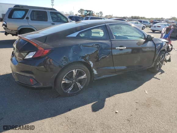 2017 Honda Civic Coupe Touring with VIN 2HGFC3B97HH352161, listed as a Copart auction lot 49716185 with 60,331 mi miles and Clean Title. Bid and sale history available at carsss.com. Image 3.