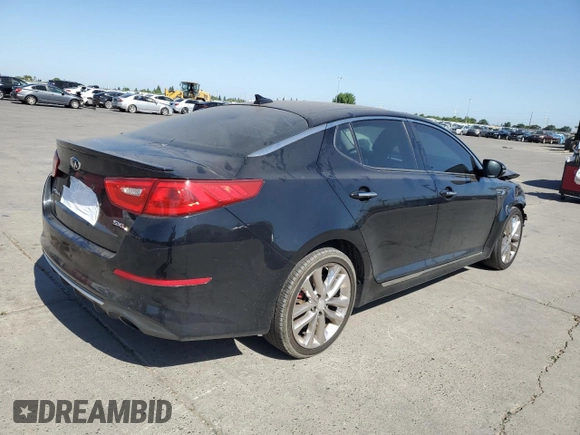 2014 Kia Optima SXL Turbo with VIN 5XXGR4A61EG291788, listed as a Copart auction lot 57688525 with 166,836 mi miles and Salvage title. Bid and sale history available at DreamBid. Image 3.