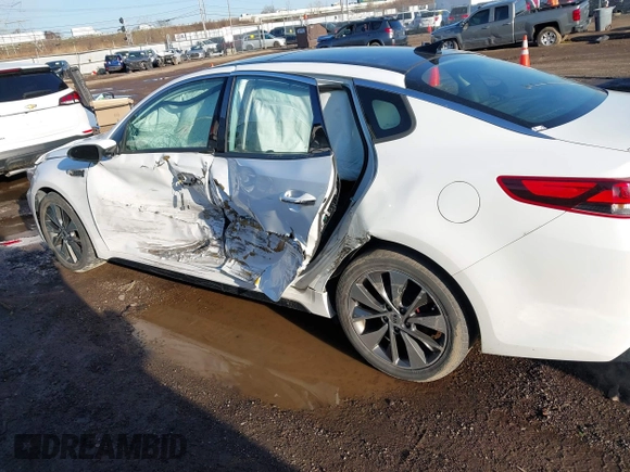 2016 Kia Optima SX Turbo with VIN 5XXGW4L29GG037932, listed as a IAAI auction lot 41800068 with 16,387 mi miles and . Bid and sale history available at carsss.com. Image 14.