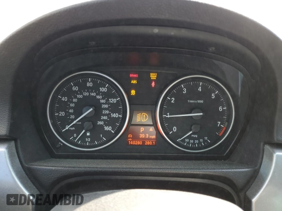 2011 BMW 3 Series 328i xDrive with VIN WBAPK7C53BF195582, listed as a Copart auction lot 46494724 with 140,280 mi miles and Salvage Title. Bid and sale history available at carsss.com. Image 9.