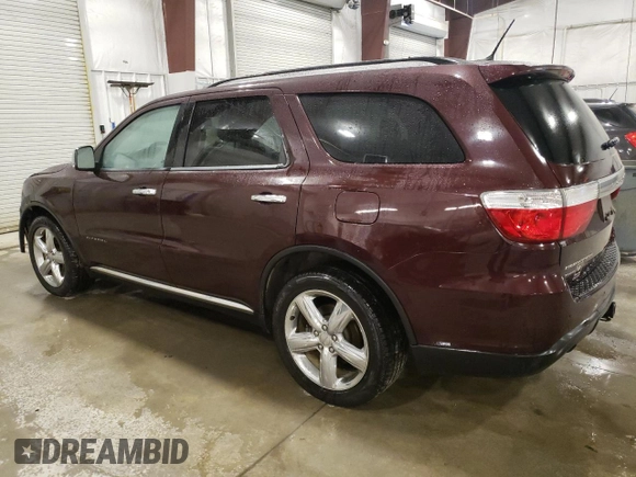 2012 Dodge Durango Citadel z VIN 1C4SDJET4CC120098, wystawiony jako Copart lot #48804375 z przebiegiem 132 968 mil mil oraz Nie do naprawy • Non repairable. Historia ofert i sprzedaży dostępna na DreamBid. Obrazek 2.