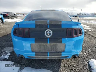 2014 Ford Mustang V6 with VIN 1ZVBP8AM4E5213836, listed as a Copart auction lot 52729605 with 110,438 mi miles and Salvage Title. Bid and sale history available at carsss.com. Image 6.