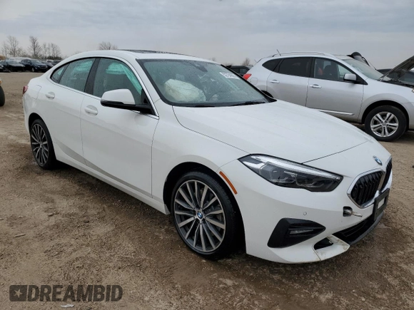 2021 BMW 2 Series 228i xDrive with VIN WBA73AK05M7H11134, listed as a Copart auction lot 52794895 with 21,901 mi miles and Salvage title. Bid and sale history available at DreamBid. Image 4.