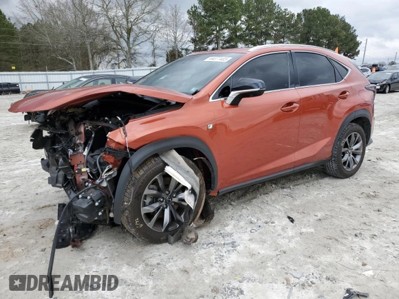 2020 Lexus NX 300 F Sport z VIN JTJSARBZ0L2171729, wystawiony jako Copart lot #44077405 z przebiegiem 47 657 mil mil oraz Szkoda całkowita • Salvage title. Historia ofert i sprzedaży dostępna na DreamBid. Obrazek 1.