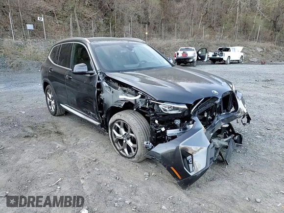 2024 BMW X3 xDrive30i with VIN 5UX53DP0XR9W02177, listed as a Copart auction lot 53045675 with 14,018 mi miles and Salvage Title. Bid and sale history available at DreamBid. Image 14.