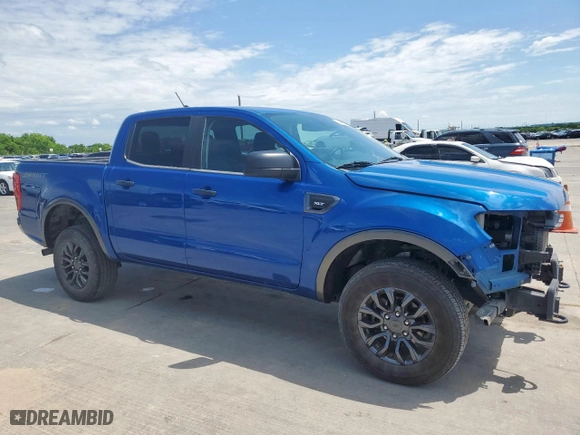 2019 Ford Ranger XL with VIN 1FTER4EH2KLB22247, listed as a Copart auction lot 54439635 with 82,916 mi miles and Salvage Title. Bid and sale history available at carsss.com. Image 4.
