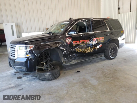 2020 Chevrolet Tahoe Commercial z VIN 1GNLCDEC1LR297818, wystawiony jako Copart lot #74242524 z przebiegiem 35 716 mil mil oraz Szkoda całkowita • Salvage title. Historia ofert i sprzedaży dostępna na DreamBid. Obrazek 1.