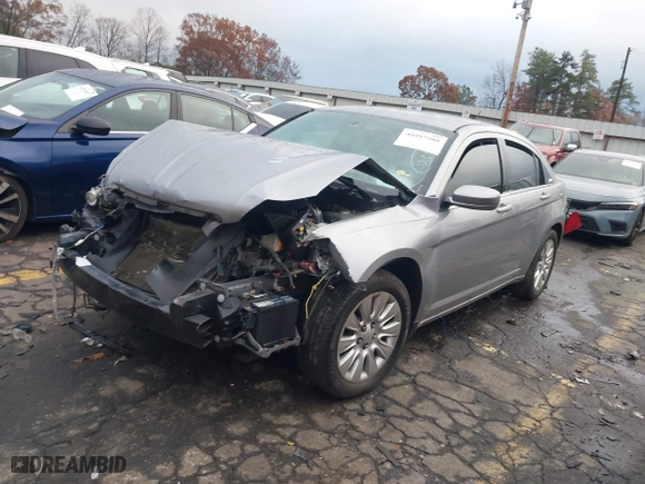 2014 Chrysler 200 LX with VIN 1C3CCBAB3EN207979, listed as a IAAI auction lot 40997988 with 120,198 mi miles. Bid and sale history available at carsss.com. Image 17.