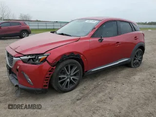 2016 Mazda CX-3 Grand Touring with VIN JM1DKBD76G0111838, listed as a Copart auction lot 48831385 with 115,579 mi miles and Salvage Title. Bid and sale history available at carsss.com. Image 1.