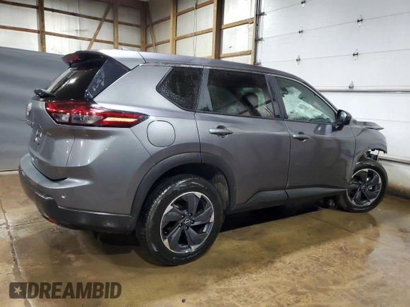 2025 Nissan Rogue SV with VIN 5N1BT3BA7SC764724, listed as a Copart auction lot 55484785 with 23,710 mi miles and Non Repairable. Bid and sale history available at DreamBid. Image 3.