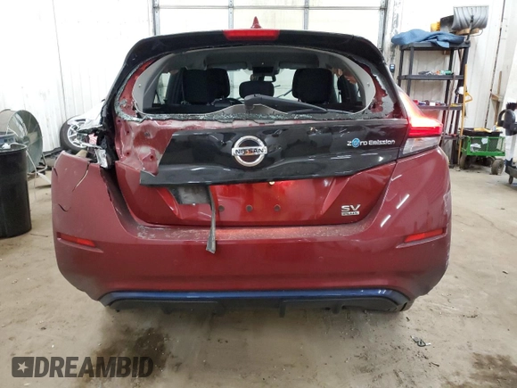 2022 Nissan LEAF SV Plus with VIN 1N4BZ1CV1NC560214, listed as a Copart auction lot 82192504 with 18,849 mi miles and Salvage Title. Bid and sale history available at DreamBid. Image 6.