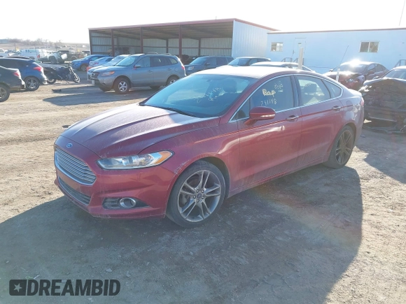 2014 Ford Fusion Titanium with VIN 3FA6P0K99ER241148, listed as a IAAI auction lot 41410796 with 217,003 mi miles. Bid and sale history available at carsss.com. Image 2.