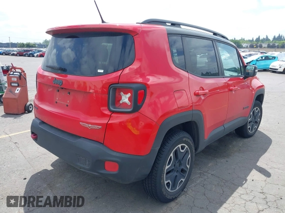 2015 Jeep Renegade Trailhawk with VIN ZACCJBCT7FPB80933, listed as a IAAI auction lot 42461878 with 138,803 mi miles and . Bid and sale history available at DreamBid. Image 4.