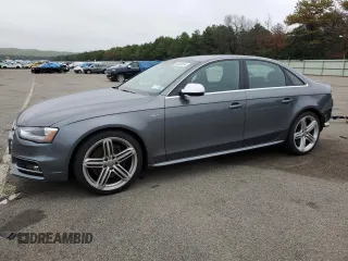 2014 Audi S4 Premium Plus with VIN WAUBGAFL4EA080431, listed as a Copart auction lot 65033654 with 48,430 mi miles and Salvage Title. Bid and sale history available at carsss.com. Image 1.