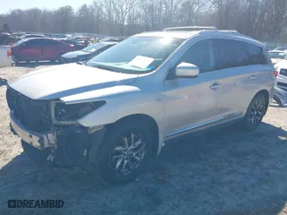 2015 Infiniti QX60 with VIN 5N1AL0MN9FC525210, listed as a IAAI auction lot 41492063 with 158,154 mi miles. Bid and sale history available at carsss.com. Image 2.