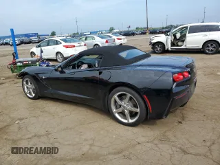 2015 Chevrolet Corvette 3LT with VIN 1G1YF3D73F5104562, listed as a Copart auction lot 61180025 with 55,914 mi miles and Clean title. Bid and sale history available at DreamBid. Image 2.