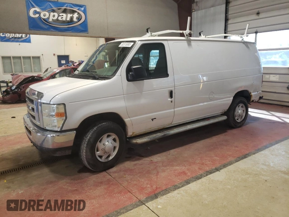 2008 Ford Econoline Cargo Commercial with VIN 1FTNE24W18DB06267, listed as a Copart auction lot 88516995 with 73,464 mi miles and Salvage Title. Bid and sale history available at DreamBid. Image 1.