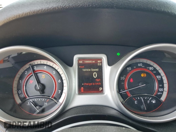 2018 Dodge Journey GT with VIN 3C4PDCEG6JT352420, listed as a Copart auction lot 59905365 with 108,565 mi miles and Salvage title. Bid and sale history available at DreamBid. Image 9.
