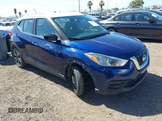 2019 Nissan Kicks S with VIN 3N1CP5CU0KL499248, listed as a IAAI auction lot 41687740 with 64,366 mi miles. Bid and sale history available at carsss.com. Image 1.