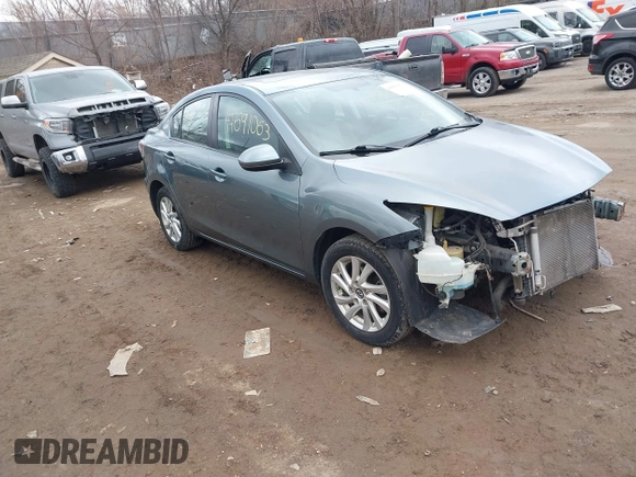 2013 Mazda 3 i Grand Touring with VIN JM1BL1W79D1766870, listed as a IAAI auction lot 41691063 with 107,851 mi miles. Bid and sale history available at carsss.com. Image 1.