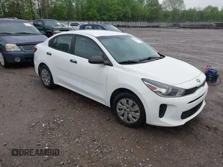 2018 Kia Rio LX with VIN 3KPA24ABXJE071866, listed as a IAAI auction lot 42099471 with 170,697 mi miles. Bid and sale history available at carsss.com. Image 1.