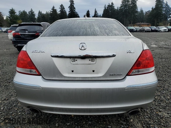 2006 Acura RL with VIN JH4KB16526C000258, listed as a Copart auction lot 50837075 with 129,833 mi miles and Salvage Title. Bid and sale history available at DreamBid. Image 6.
