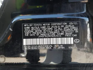 2012 Lexus IS 250 with VIN JTHCF5C29C5057616, listed as a IAAI auction lot 42016305 with 83,924 mi miles and . Bid and sale history available at DreamBid. Image 9.