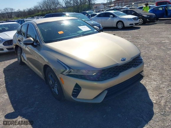 2021 Kia K5 LXS with VIN 5XXG14J23MG037230, listed as a IAAI auction lot 41816433 with 83,336 mi miles. Bid and sale history available at carsss.com. Image 1.