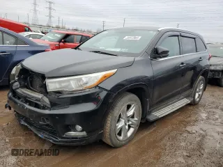 2015 Toyota Highlander Hybrid Limited with VIN 5TDDCRFH5FS009695, listed as a Copart auction lot 35913983 with 327,955 mi miles. Bid and sale history available at carsss.com. Image 1.