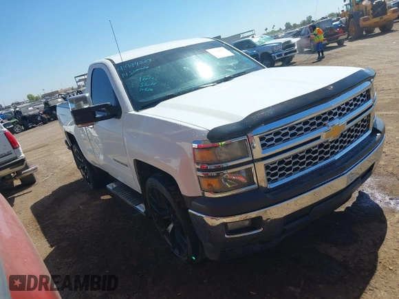 2014 Chevrolet Silverado 1500 Work Truck with VIN 1GCNCPEH8EZ407975, listed as a IAAI auction lot 41994227 with 193,505 mi miles and . Bid and sale history available at DreamBid. Image 1.