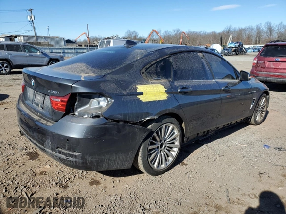 2016 BMW 4 Series 428i xDrive with VIN WBA4C9C50GG137930, listed as a Copart auction lot 45417065 with 135,066 mi miles and Salvage Title. Bid and sale history available at DreamBid. Image 3.