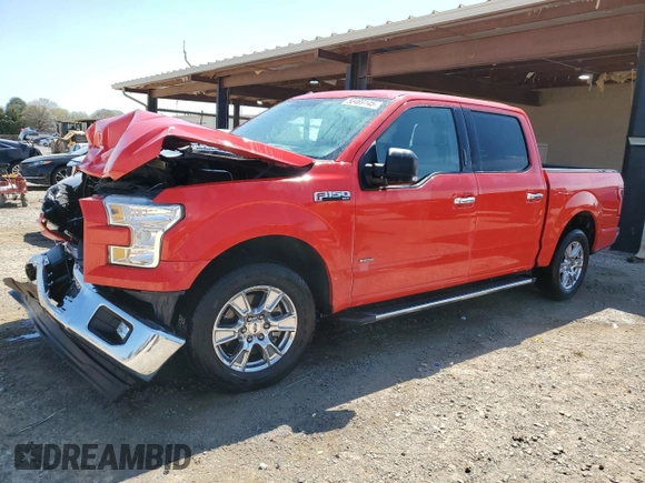 2017 Ford F-150 XL with VIN 1FTEW1CP3HKC51243, listed as a Copart auction lot 50469145 with 75,598 mi miles and Salvage Title. Bid and sale history available at carsss.com. Image 1.