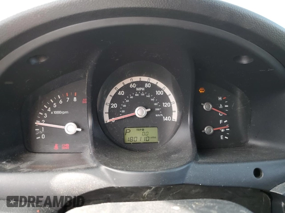 2005 Kia Sportage LX with VIN KNDJF723457132535, listed as a Copart auction lot 52460445 with 180,110 mi miles and Salvage Title. Bid and sale history available at carsss.com. Image 9.