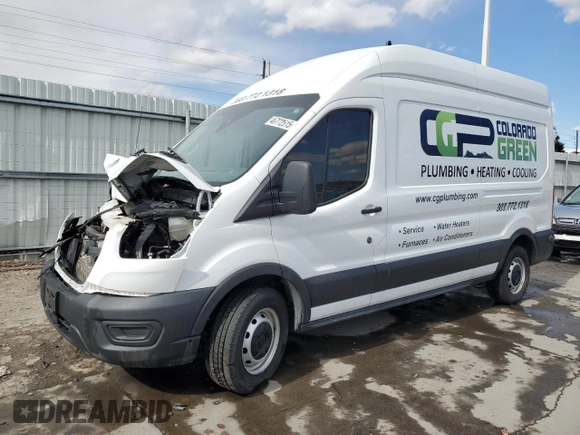 2020 Ford Transit Cargo with VIN 1FTBR1XG9LKB78778, listed as a Copart auction lot 46772515 with 64,396 mi miles and Salvage Title. Bid and sale history available at DreamBid. Image 1.