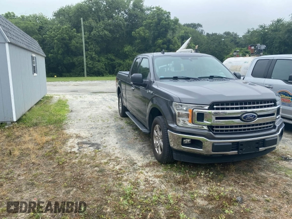 2019 Ford F-150 XL with VIN 1FTEX1C56KKC45603, listed as a IAAI auction lot 42505006 with 180,972 mi miles and . Bid and sale history available at DreamBid. Image 1.