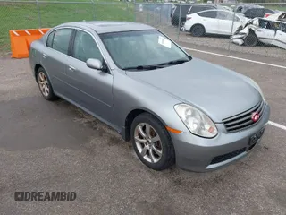 2006 Infiniti G35 with VIN JNKCV51F66M617966, listed as a IAAI auction lot 41962885 with 196,694 mi miles. Bid and sale history available at carsss.com. Image 1.