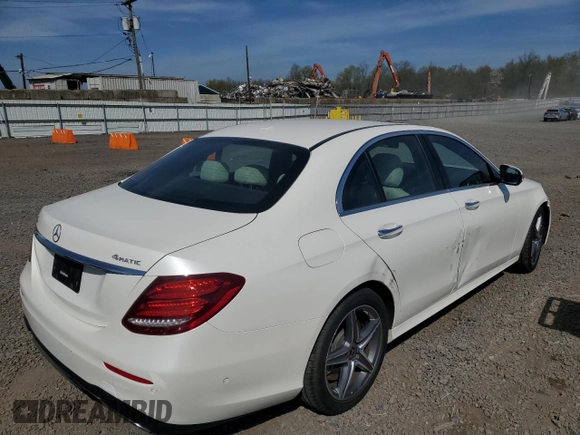 2020 Mercedes-Benz E 450 with VIN WDDZF6JB9LA734326, listed as a Copart auction lot 53639565 with 21,563 mi miles and Salvage Title. Bid and sale history available at DreamBid. Image 3.