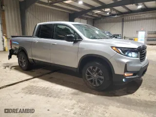 2021 Honda Ridgeline Sport with VIN 5FPYK3F19MB014833, listed as a Copart auction lot 47961835 with 24,388 mi miles and Salvage Title. Bid and sale history available at carsss.com. Image 4.
