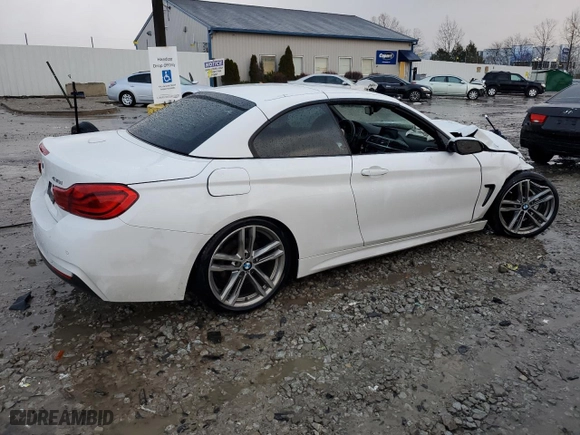 2018 BMW 4 Series 430i with VIN WBA4Z1C55JEC73475, listed as a Copart auction lot 87045074 with 69,457 mi miles and Salvage Title. Bid and sale history available at carsss.com. Image 3.