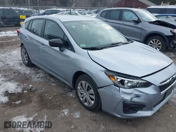 2018 Subaru Impreza with VIN 4S3GTAA65J1740704, listed as a IAAI auction lot 41723889 with 53,679 mi miles. Bid and sale history available at carsss.com. Image 1.