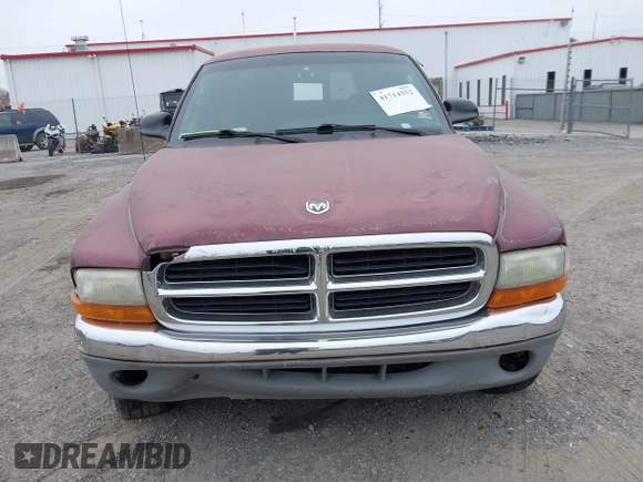 2000 Dodge Dakota Sport with VIN 1B7GG22N4YS709948, listed as a IAAI auction lot 41714352 with 1 mi miles. Bid and sale history available at carsss.com. Image 10.