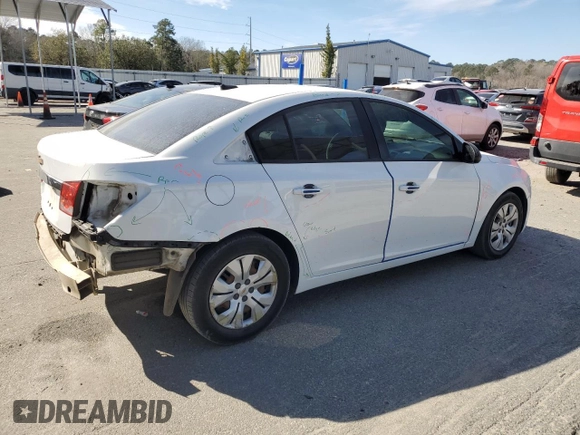 2014 Chevrolet Cruze LS with VIN 1G1PA5SHXE7104160, listed as a Copart auction lot 55236335 with 135,954 mi miles and Salvage Title. Bid and sale history available at carsss.com. Image 3.
