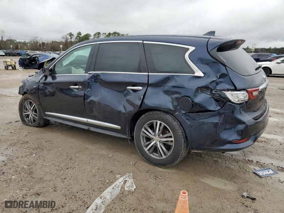 2020 Infiniti QX60 PURE with VIN 5N1DL0MN7LC529488, listed as a Copart auction lot 45114045 with 69,991 mi miles and Salvage Title. Bid and sale history available at carsss.com. Image 2.