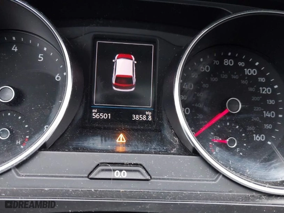 2019 Volkswagen Tiguan SE with VIN 3VV2B7AX3KM044275, listed as a IAAI auction lot 41555655 with 56,501 mi miles. Bid and sale history available at carsss.com. Image 16.